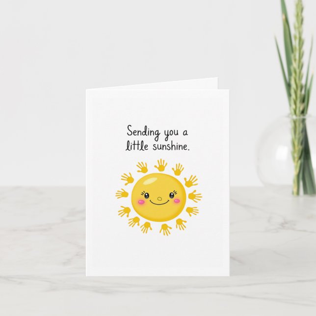 Senden von Sonnenschein Get Well Card Karte (Vorderseite)