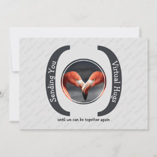 SENDENDE SIE VIRTUAL HUGS Foto GRAY Grußkarte