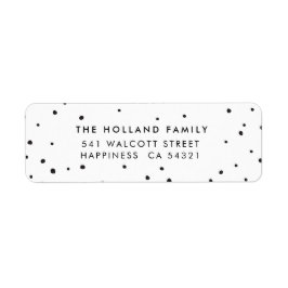 SENDER ADDRESS niedliche, moderne Schneeflocken