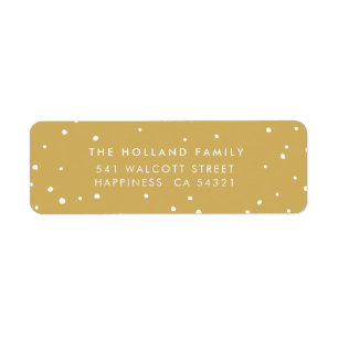 SENDER ADDRESS niedliche moderne Schneeflocken Alt