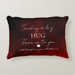 Sending a Big Hug – Personalized Love Message Dekokissen