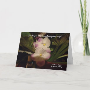 "SENDING A LITTLE SUNSHINE YOUR WAY" GREETING CARD KARTE