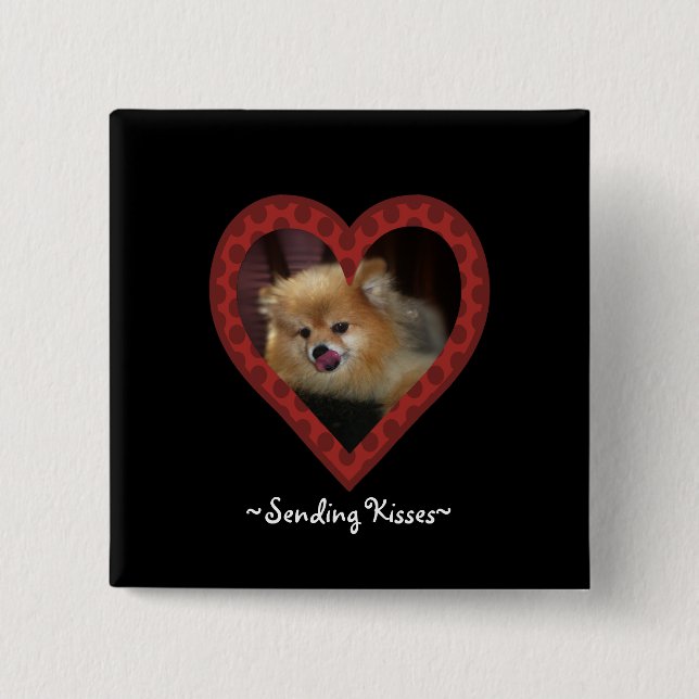 ~Sending Kisses~ Knopf Button (Vorderseite)