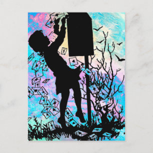 SENDING LIEBE MIT SNAIL MAIL! POSTKARTE