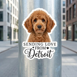 Sending Love From Detroit  Aufkleber