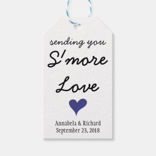 SENDING S'MORE LIEBE BLAU HERZ WEDING Geschenktast Geschenkanhänger