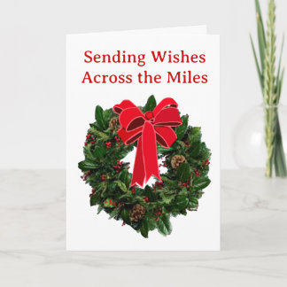 Sending Wishes Across the Miles Greeting Card Karte