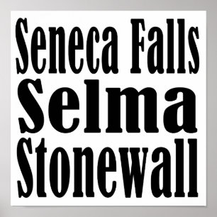 Seneca fällt Selma Stonewall Plakat