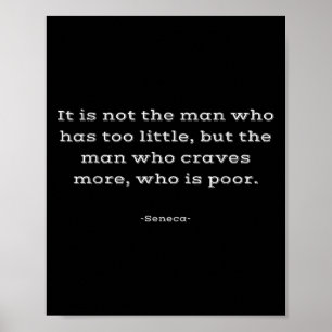 Seneca Inspiration T Shirt Zitat Poster
