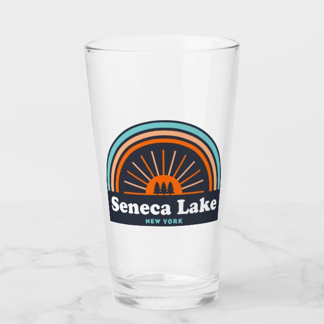 Seneca Lake New York Rainbow Glas (Vorderseite)