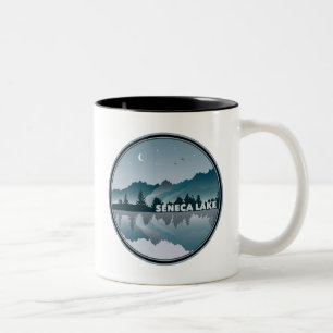 Seneca Lake New York Reflection Zweifarbige Tasse