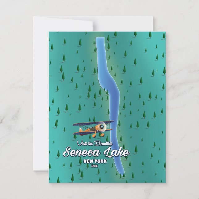 Seneca Lake, NYC-Seekarten (Vorderseite)