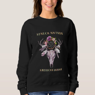 Seneca Nation Amerikanische Ureinwohner Tribe Boho Sweatshirt
