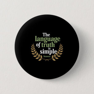 Seneca Quote Stoic Philosophie Weisheit Wahrheit S Button