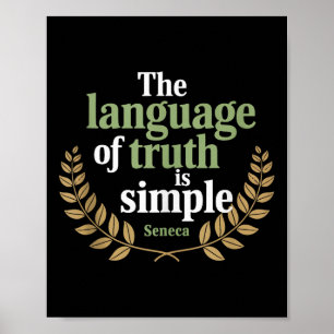 Seneca Quote Stoic Philosophie Weisheit Wahrheit S Poster