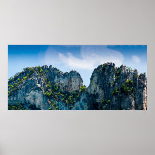 Seneca Rocks im Sommer, West Virginia Poster