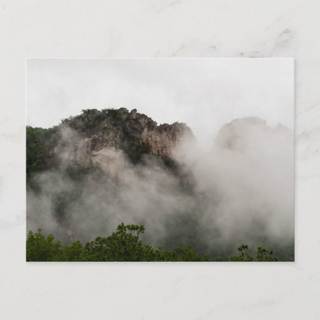 Seneca Rocks, West Virginia Postkarte (Vorderseite)