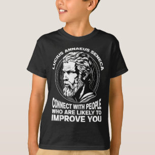 Seneca Stoic Philosopher Motivierend Selbst verbes T-Shirt