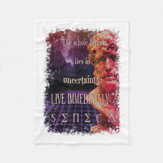 Seneca Stoic Zitat Live Now Stoicism Philosophie Fleecedecke