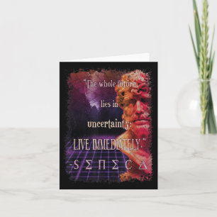 Seneca Stoic Zitat Live Now Stoicism Philosophie Karte