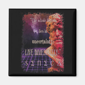 Seneca Stoic Zitat Live Now Stoicism Philosophie Magnet