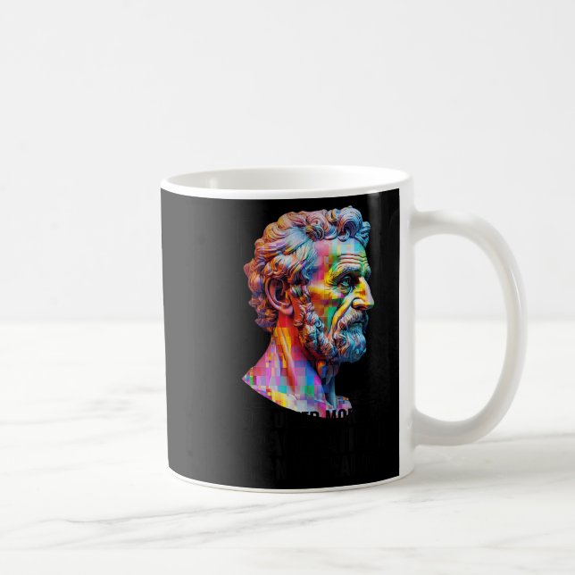 Seneca überdenkt Quotenstoikismus Moderner Stoiker Kaffeetasse (Rechts)