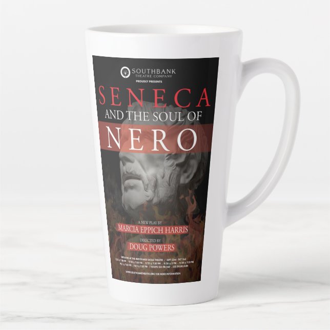 Seneca und das Soul Nero - Latte Tasse (Rechts)