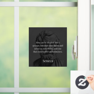 Senecas Division: Die Tore und die Kritiker Fensteraufkleber