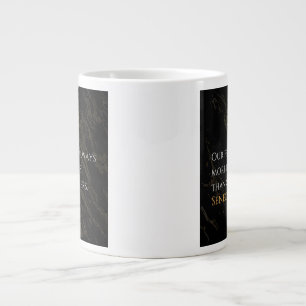 Senecas Erkenntnis: Ängste im Vergleich zu realen  Jumbo-Tasse