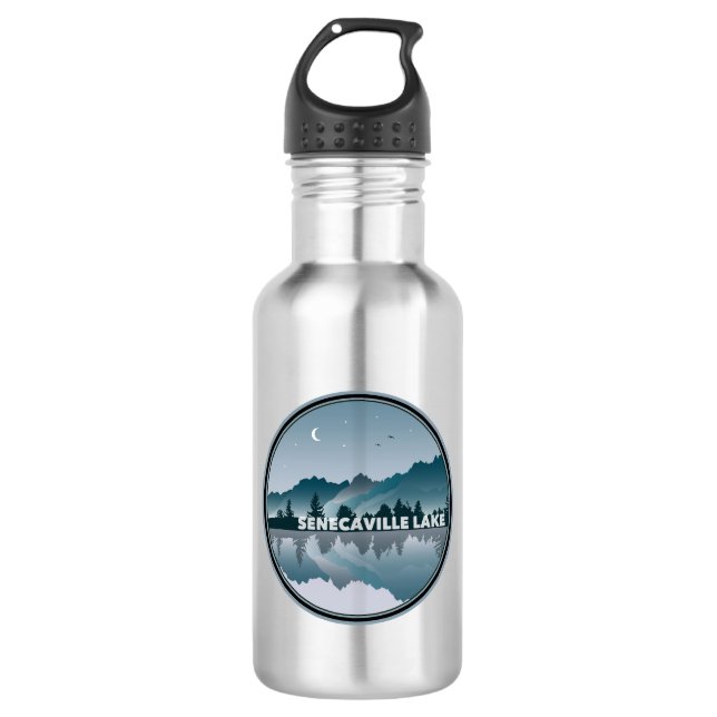 Senecaville Lago Maggiore Edelstahlflasche (Vorderseite)