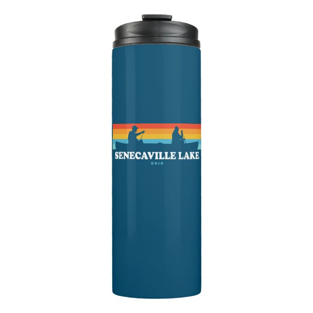 Senecaville Lake Ohio Canoe Thermosbecher (Vorderseite)