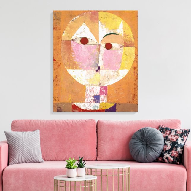 Senecio | Paul Klee | Leinwanddruck (Insitu (Wohnzimmer))