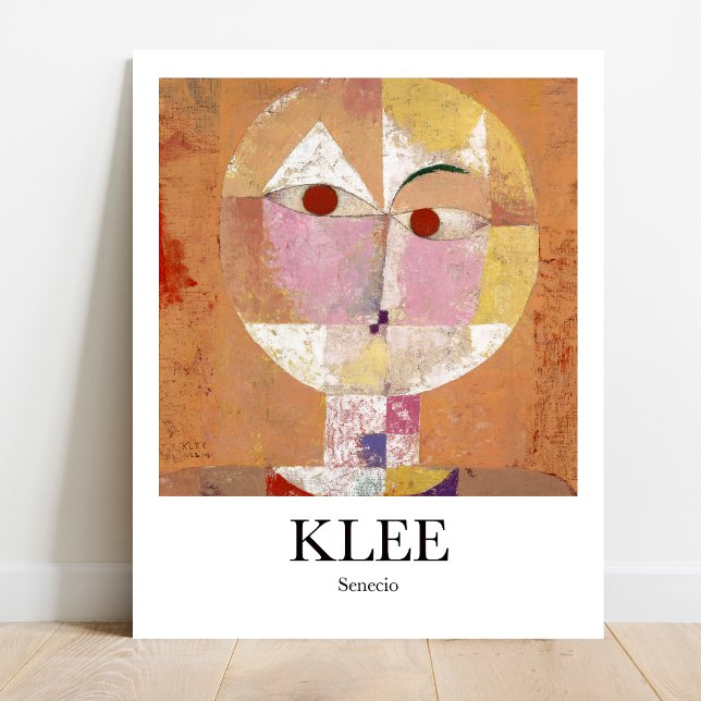 Senecio von Paul Klee Poster (Klee's whimsical Senecio!  Own this iconic abstract art poster)