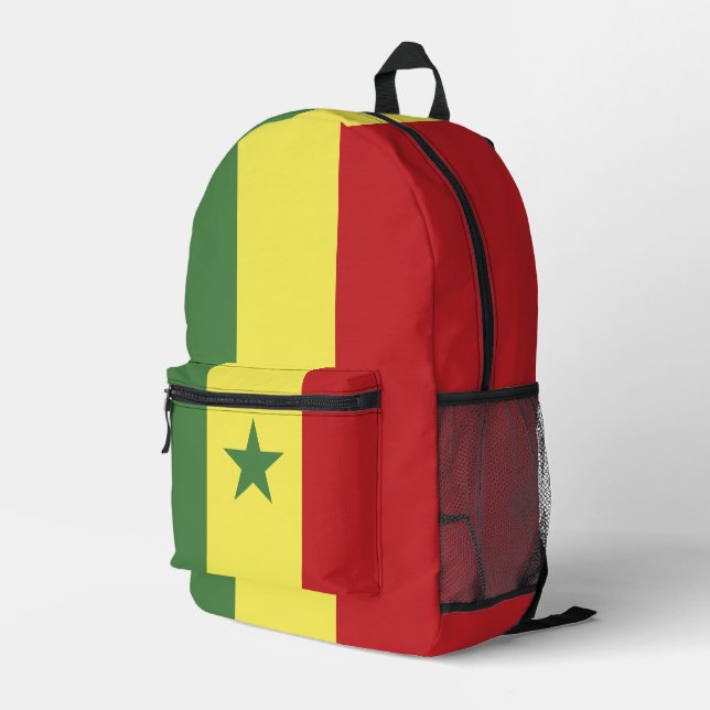 Senegal Bedruckter Rucksack (Rückseitige Ecke Rechts)
