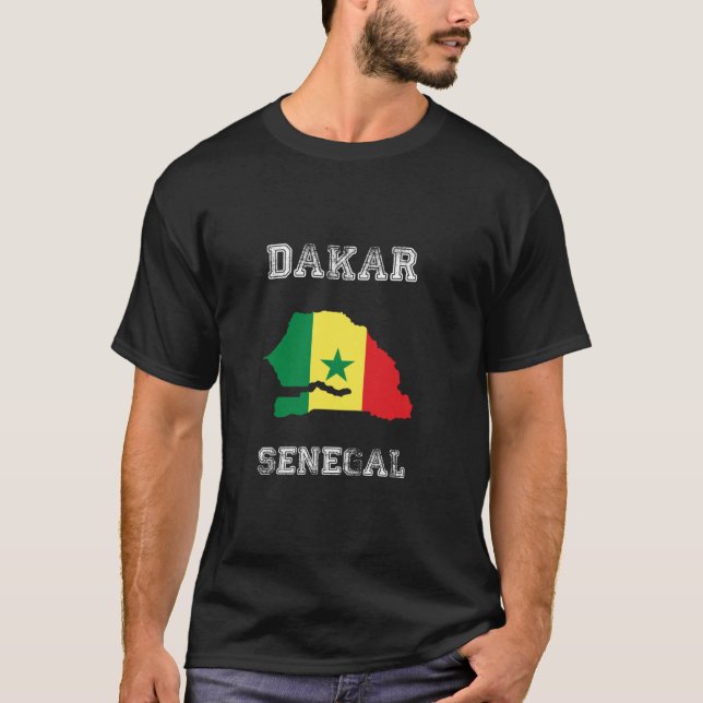 Senegal Flag Dakar Pride Long Sleeve T T-Shirt (Vorderseite)
