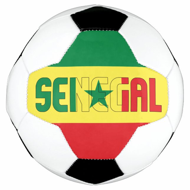 Senegal Flag Patriotic  Fußball (Vorderseite)