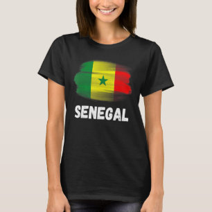 Senegal Flag Pride Retro Senegalese Flag Familie M T-Shirt