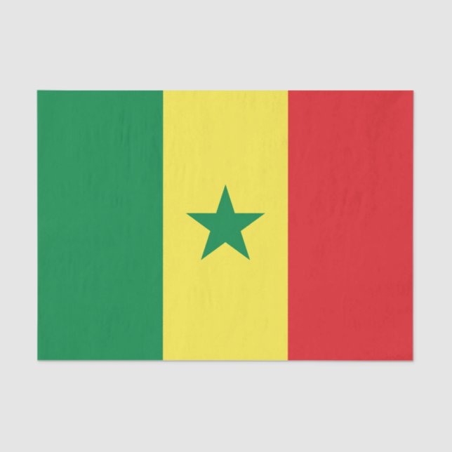 Senegal Flag Seidenpapier (Vorderseite)
