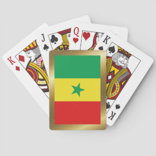 Senegal Flag Spielkarten