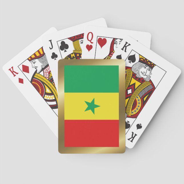Senegal Flag Spielkarten (Rückseite)
