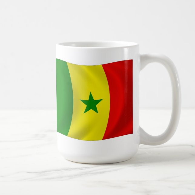 Senegal Flag Tasse (Rechts)