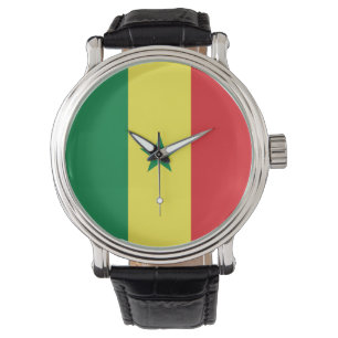 Senegal-Flagge Armbanduhr