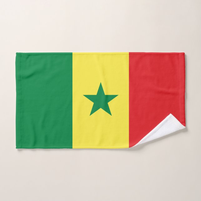 Senegal-Flagge Badhandtuch Set (Handtuch)