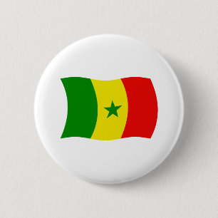 Senegal-Flagge-Button Button