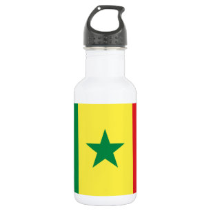 Senegal-Flagge Edelstahlflasche