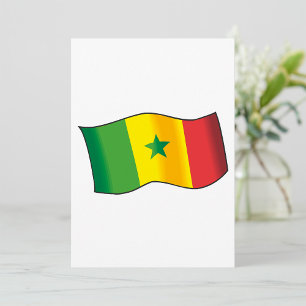 Senegal-Flagge Einladung