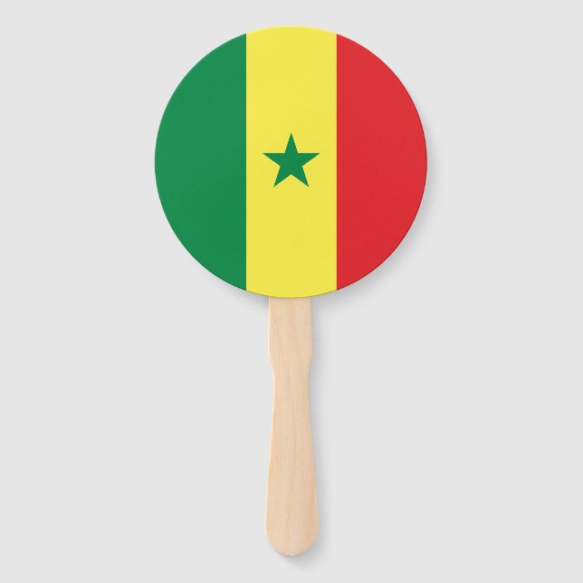 Senegal-Flagge Fächer (Vorderseite)
