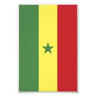 Senegal-Flagge Fotodruck