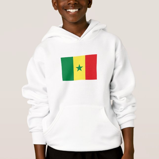 Senegal-Flagge Hoodie (Vorderseite)
