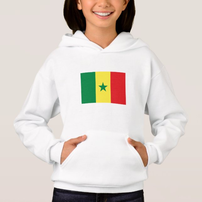 Senegal-Flagge Hoodie (Vorderseite)